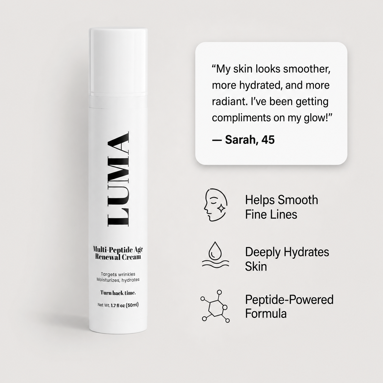 LUMA Multi-Peptide Age Renewal Cream